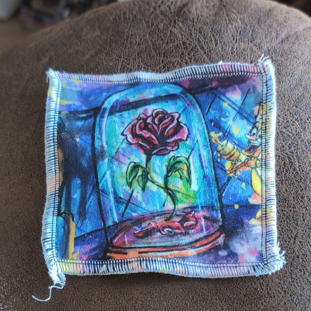 🍁Beauty & The Beast Rose Small Washcloth